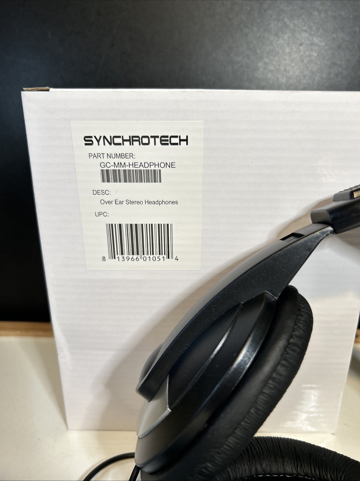 Synchrotech Over Ear Stereo Headphones GC-MM-HEADPHONE NOS