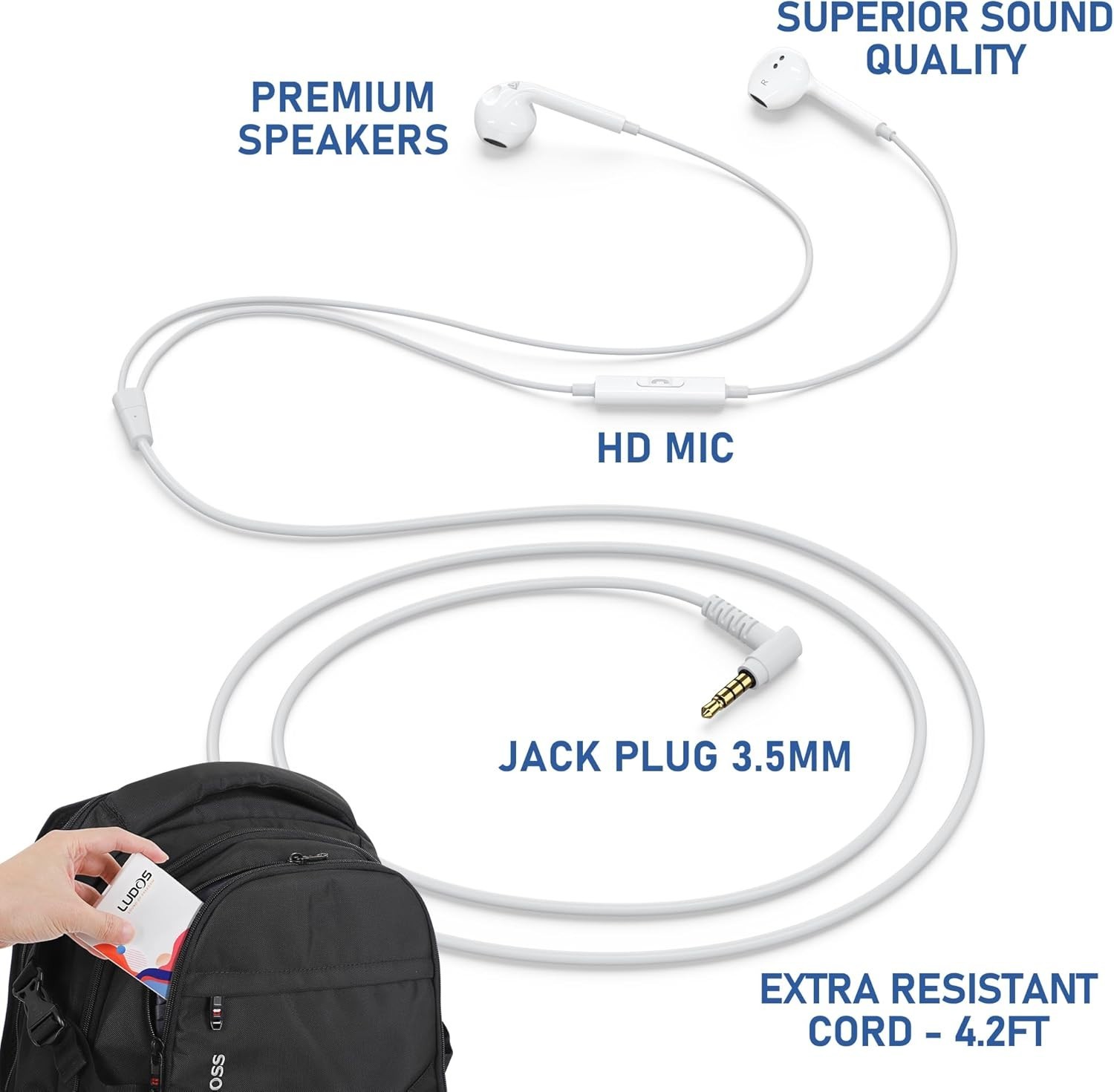 Stylish Zenith Wired Earbuds – Sound Isolating In-Ear Headphones for All Devices