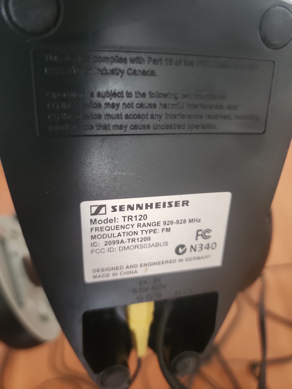 Pair Of SENNHEISER HEADPHONE TR120 SYSTEMS Not Tested