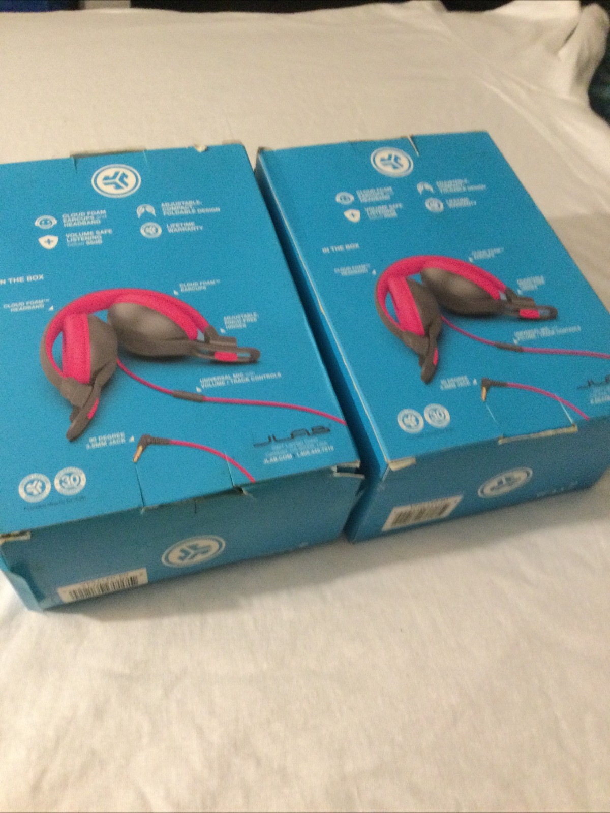 JBuddies Studio 2 Wired Kids Headphones – Black/Pink Lot of 2
