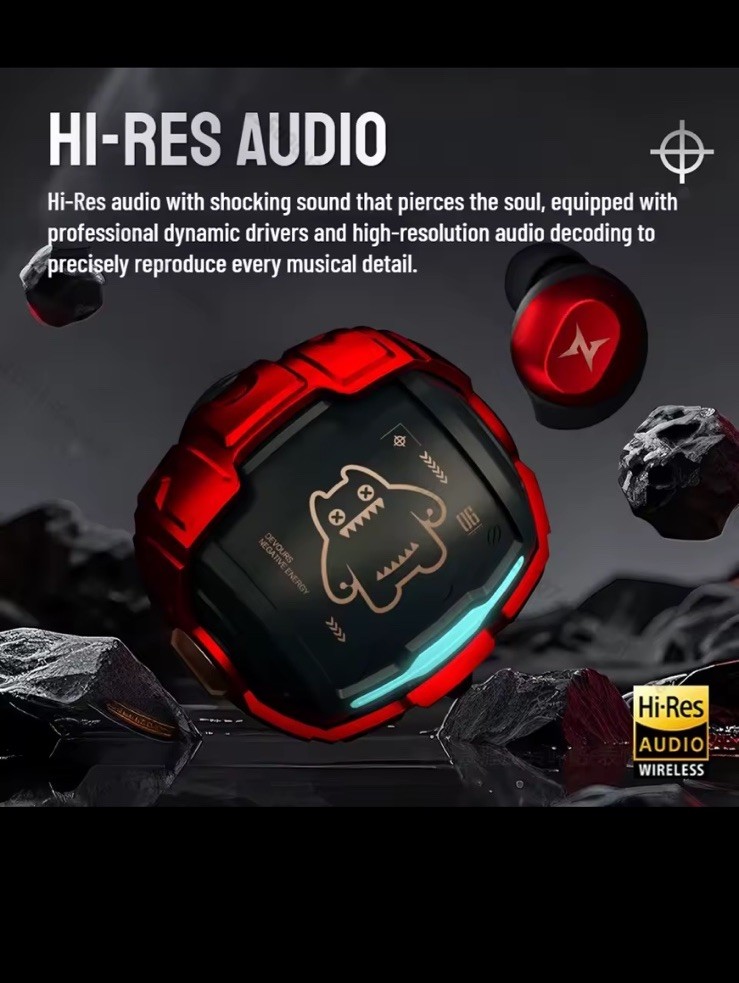 ZOMBIESCAT CyberBean B12 Deep Bass Bluetooth V5.4 Earbuds w/ Hi-Res Audio & ENC