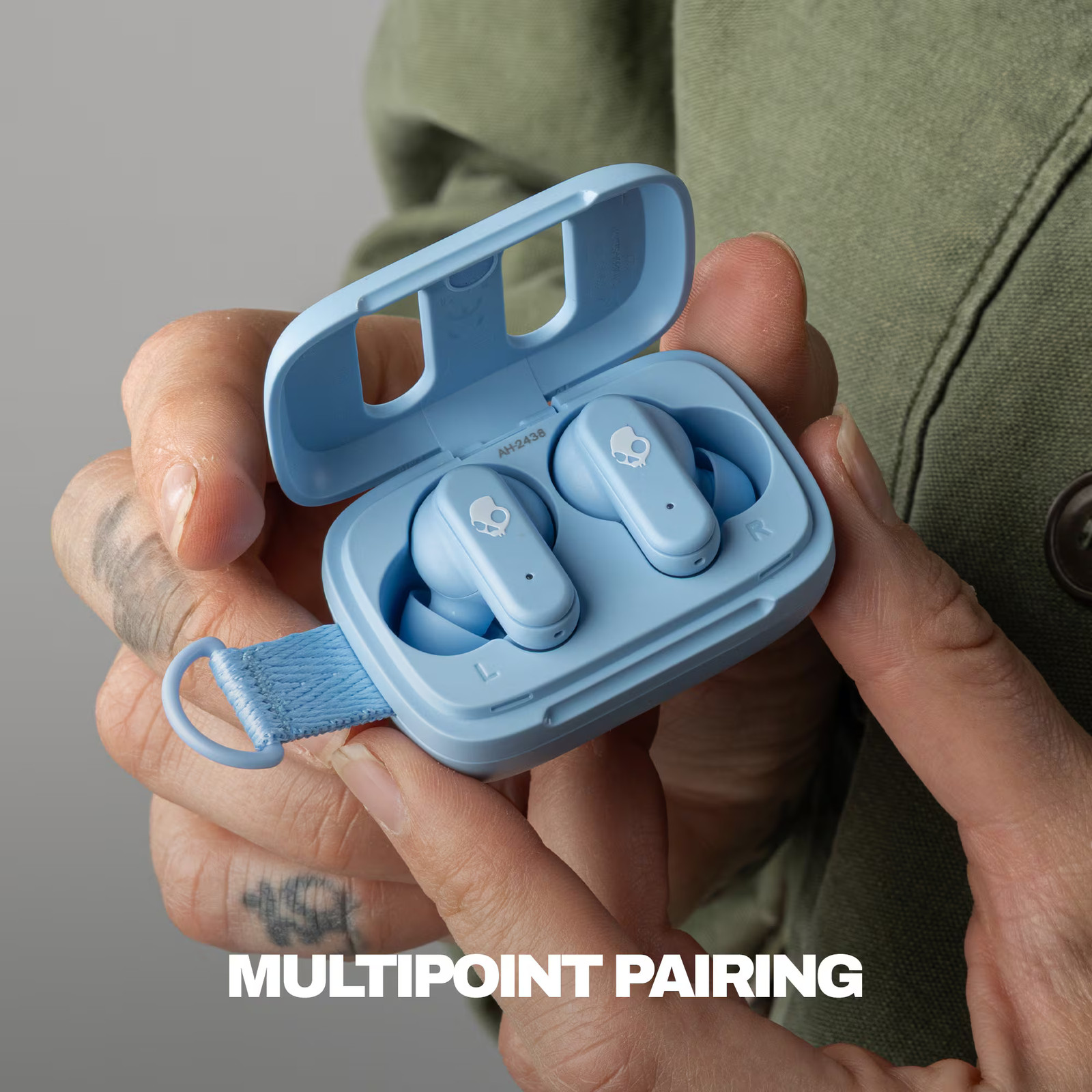 Skullcandy – Dime 3 True Wireless In-Ear Earbuds – Preppy Blue