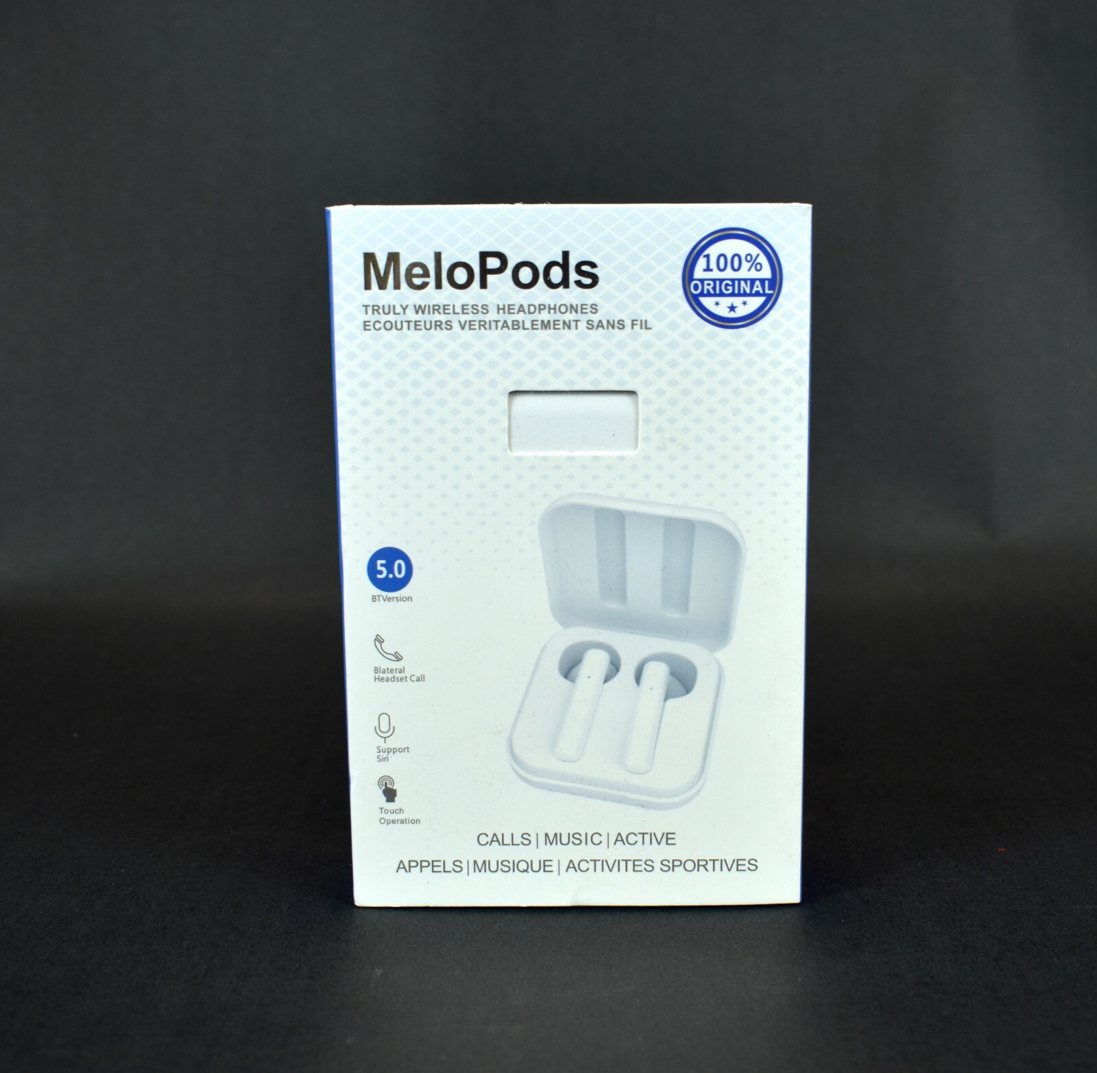 MeloPods Audio Ear Plugs – BT 5, Headset Calls, Siri Support, Touch Operation