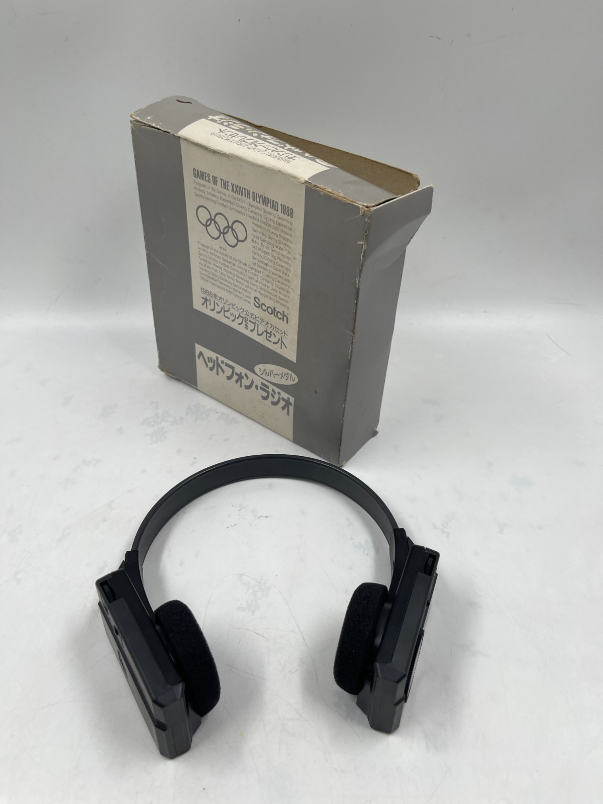 [Works] Rare&VTG SEOUL 1988 Summer Olympics Gift AM/FM Radio Headphone Scotch