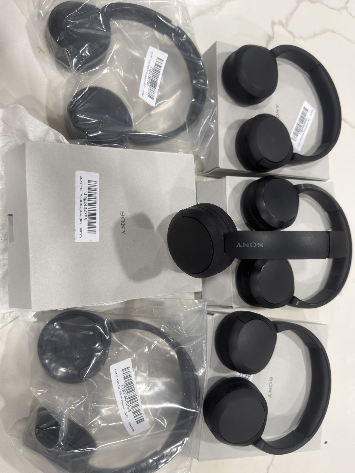 WH-CH520 Wireless Headphones Bluetooth Headset with Microphone CH520 -Black