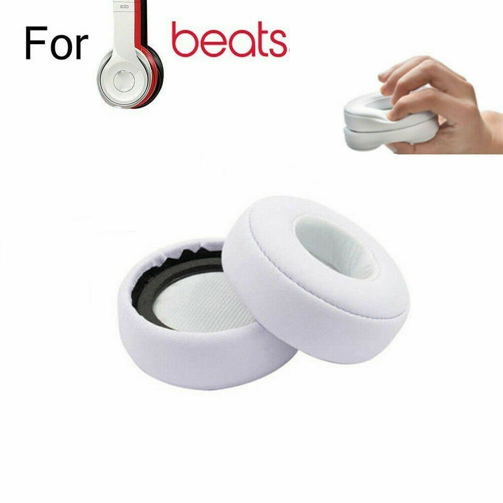 2* White Ear Pads Cushion Cover For Beats Mixr Headphones Repair Accessories aa