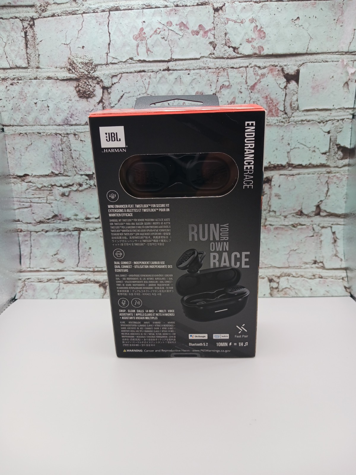 JBL Endurance Race TWS IP67 Waterproof Wireless Bluetooth Headset Earbuds Black