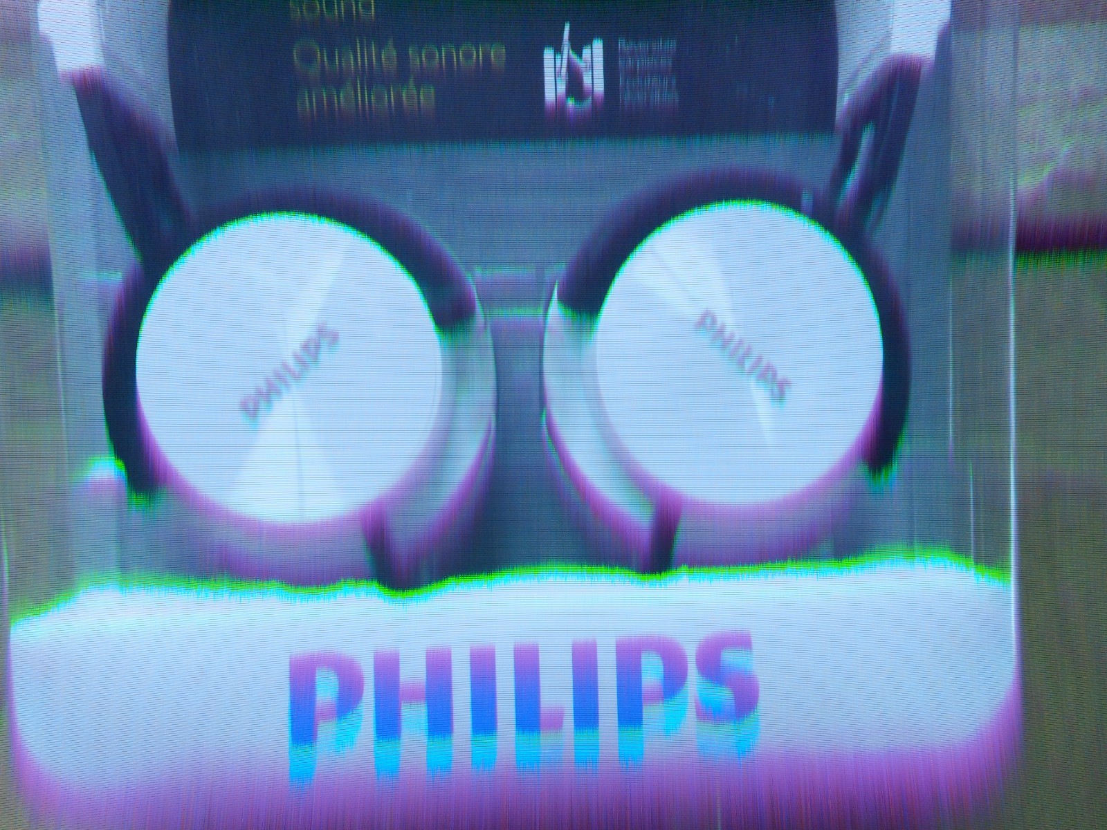New Philips SHL3000 Stereo Headphones Enhanced Sound 1000 mW Maximum Power White