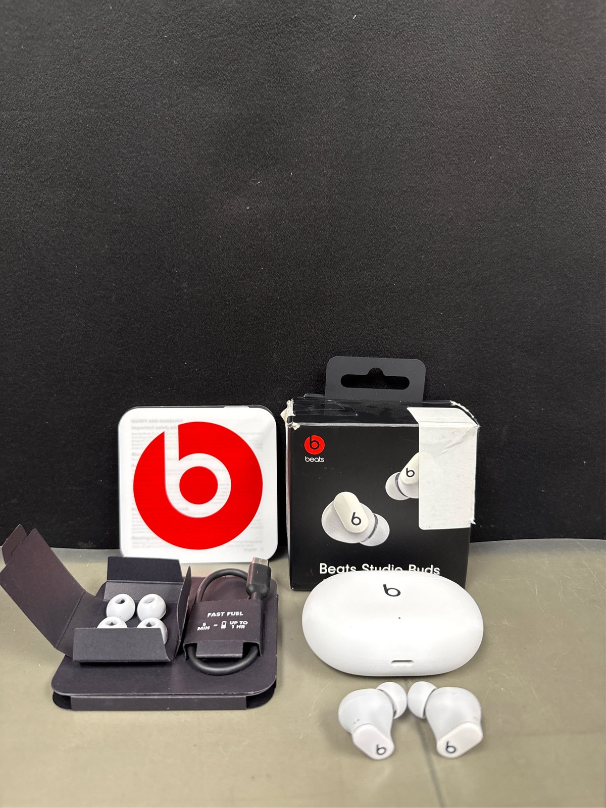 Beats by Dr. Dre ANC Bluetooth Water-Resistant Earbud Headphones Type, White 8