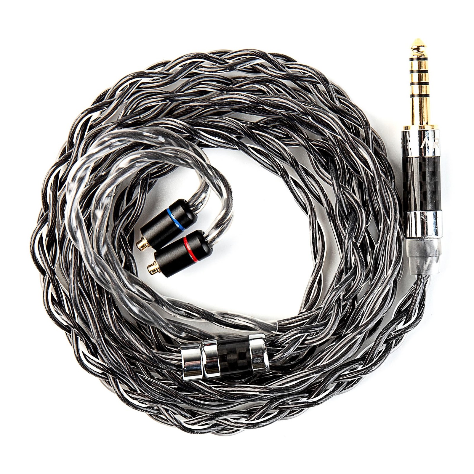 KBEAR Obsidian Black IEMs Cable Graphene 6N OCC Hybrid Conductor Upgraded Earpho