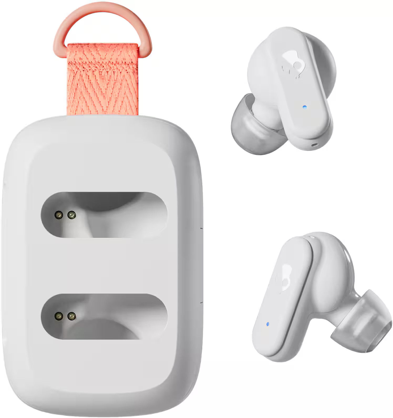 Skullcandy – Dime 3 True Wireless Bluetooth In-Ear Earbuds – Bone/Orange