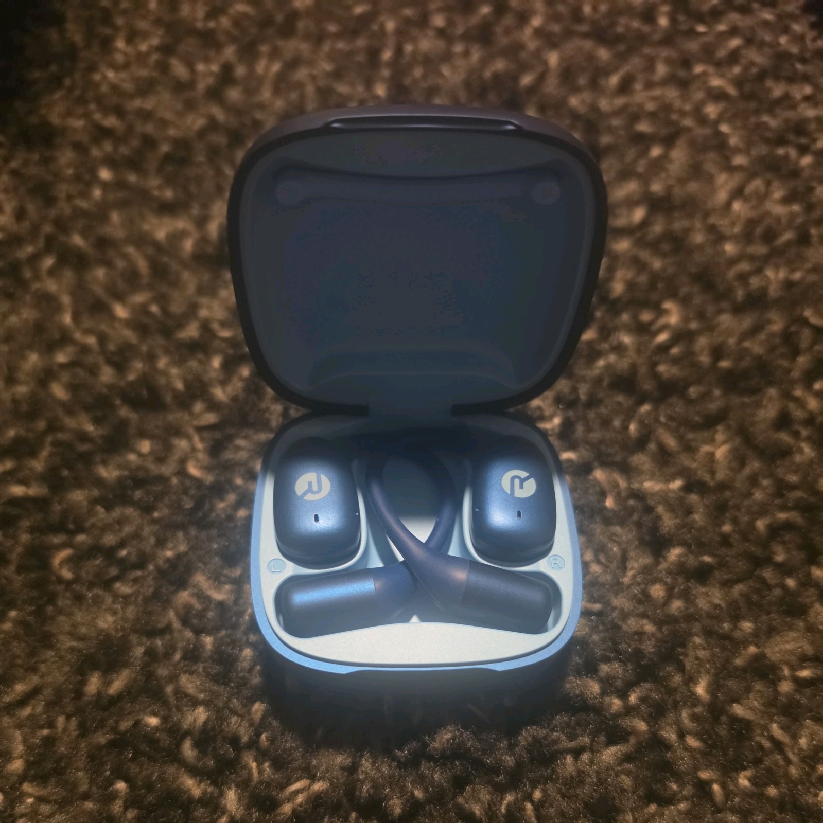 Raycon Essential Open Earbuds True Wireless Open Ear Bluetooth Headphones Blue