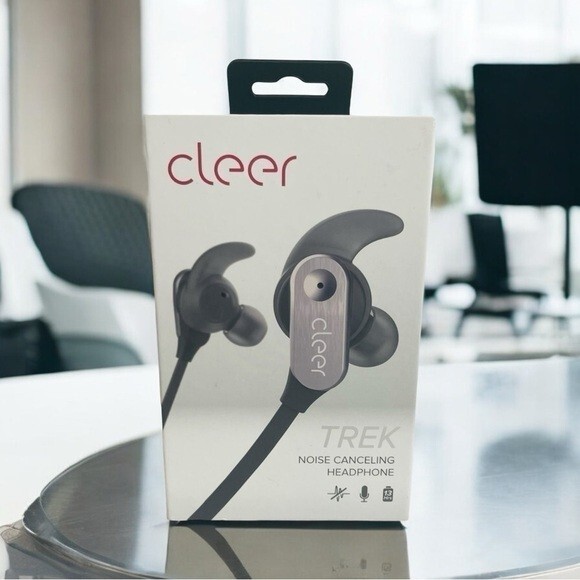 Cleer Trek Active Noise Canceling In-Ear Headphones Grey 12mm Driver NIB