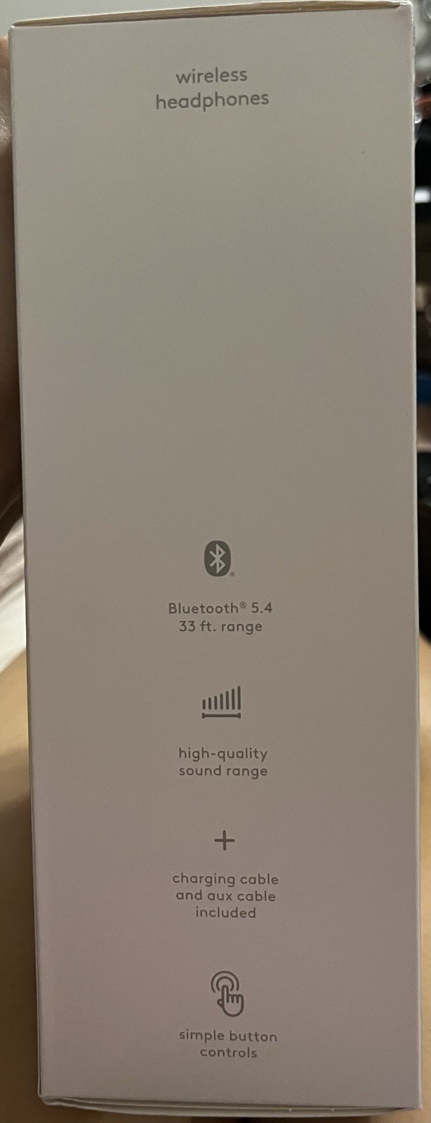 Heyday Wireless Headphones Up To 40 Hrs Of Playback Bluetooth 33 Ft. Range