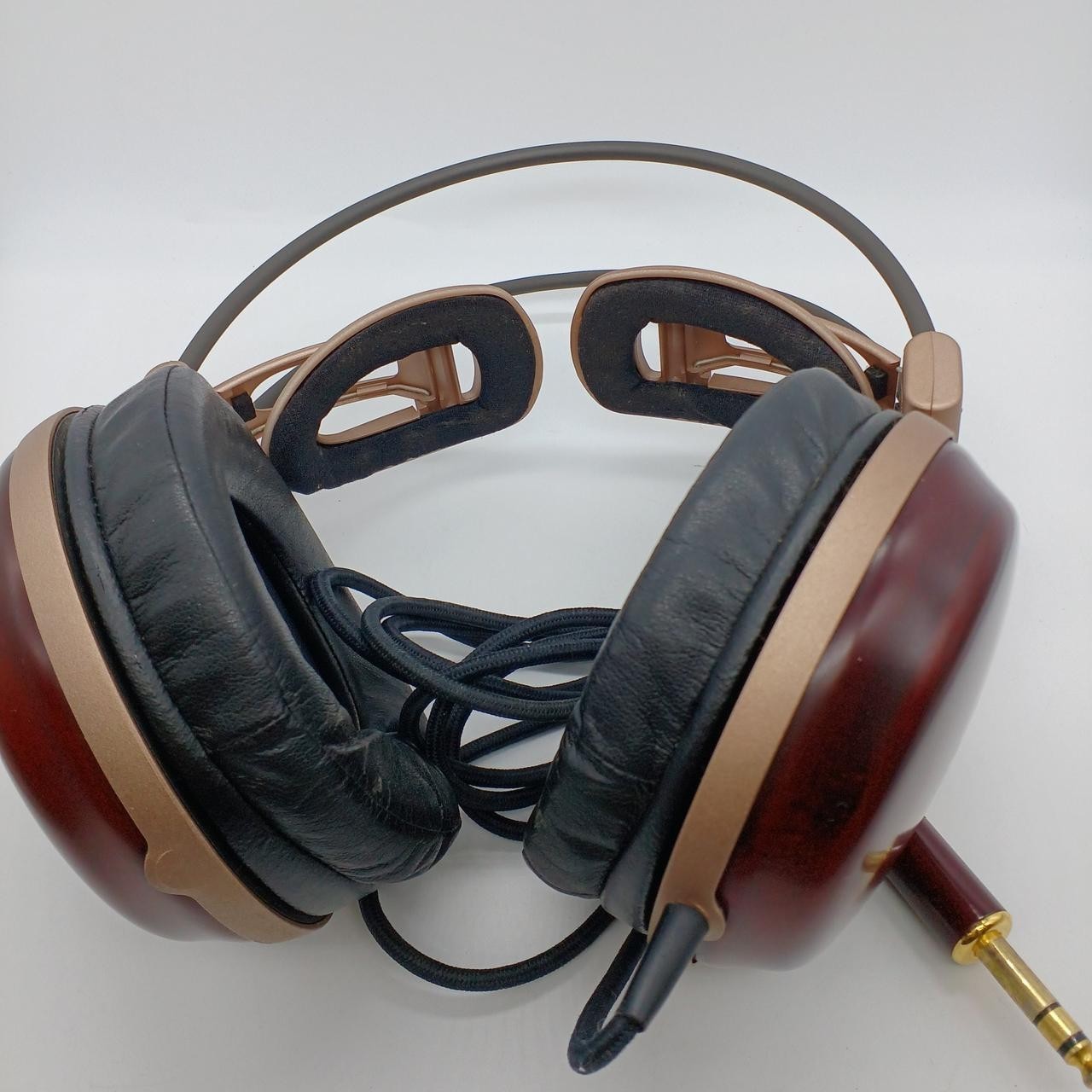 Audio-Technica ATH-W1000 Headphones Wooden Housing Audiophile Used