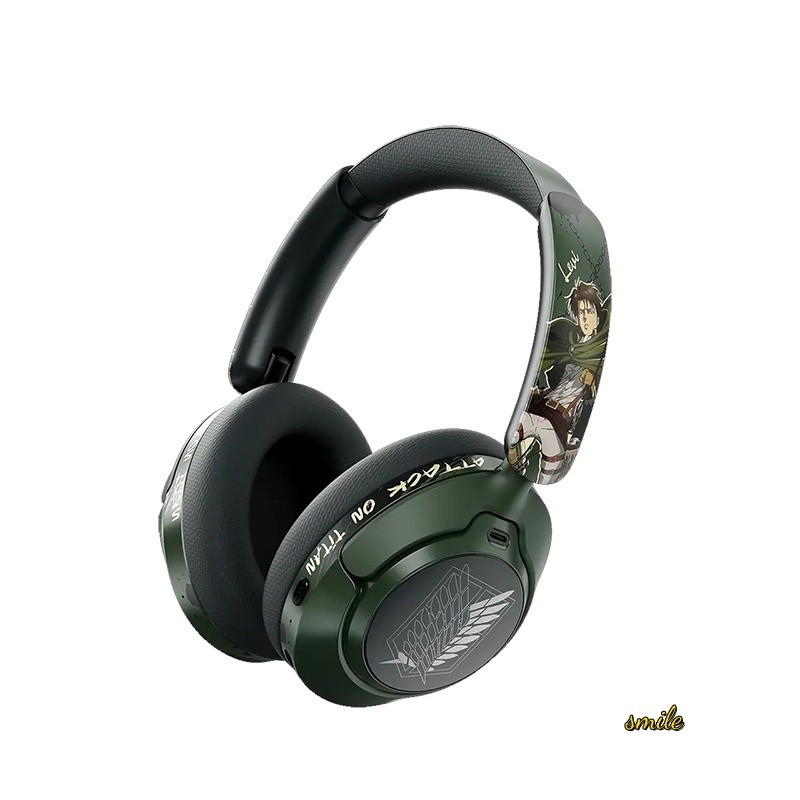 Attack On Titan Levi Ackerman Bluetooth Earphones Wireless Denoise Headphones