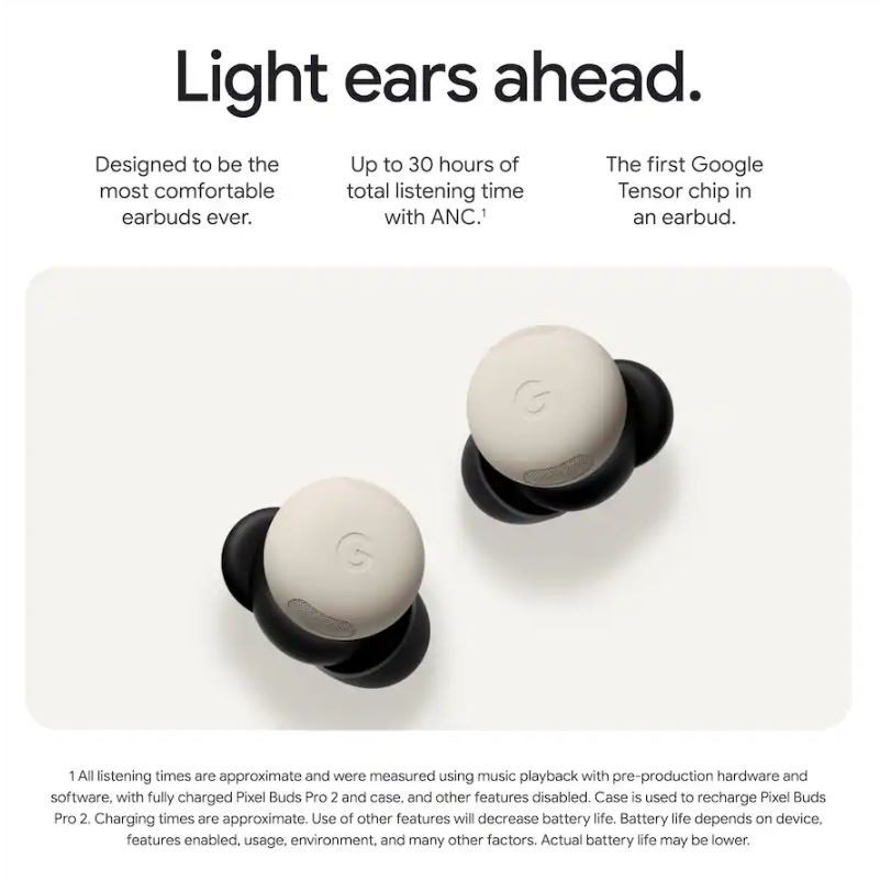 NEW $230 Google Pixel Buds Pro 2 – Hazel Color – Active Noise Canceling Earbuds