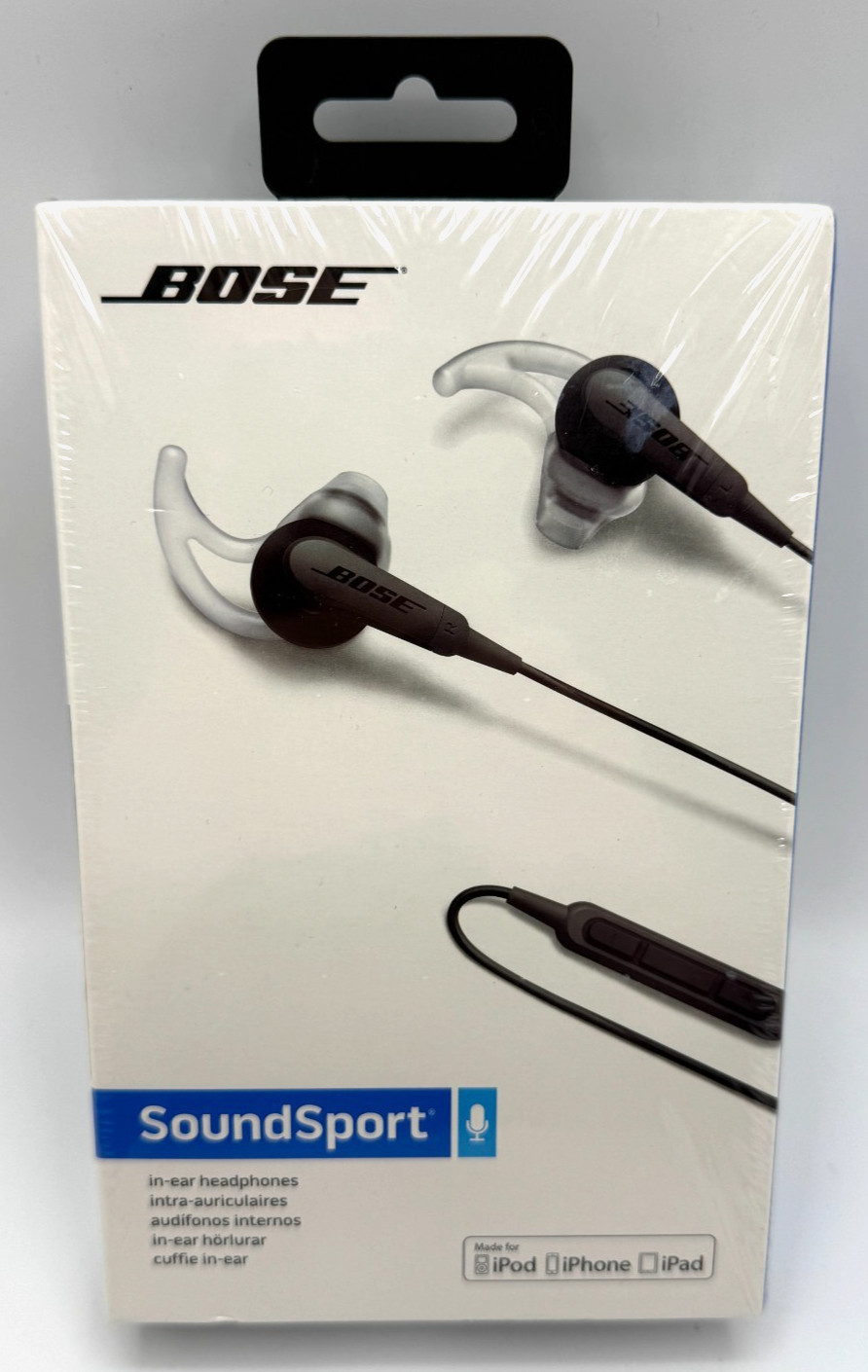 BOSE SoundSport in-ear headphones Wired Apple Controls w/ Mic Energy Green NEW