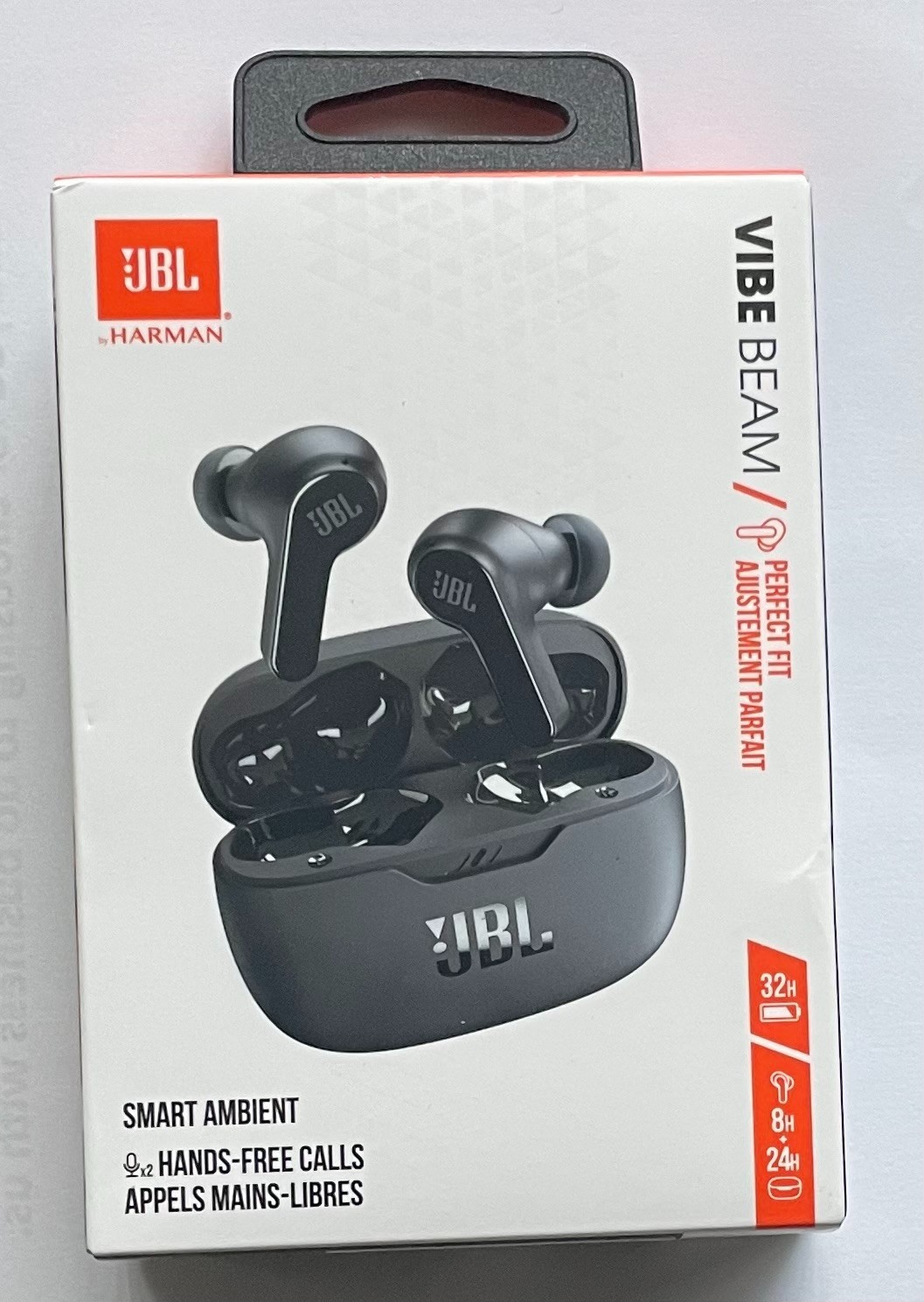 Genuine JBL Vibe Beam – True Wireless JBL Deep Bass Sound Earbuds, Bluetooth 5.2