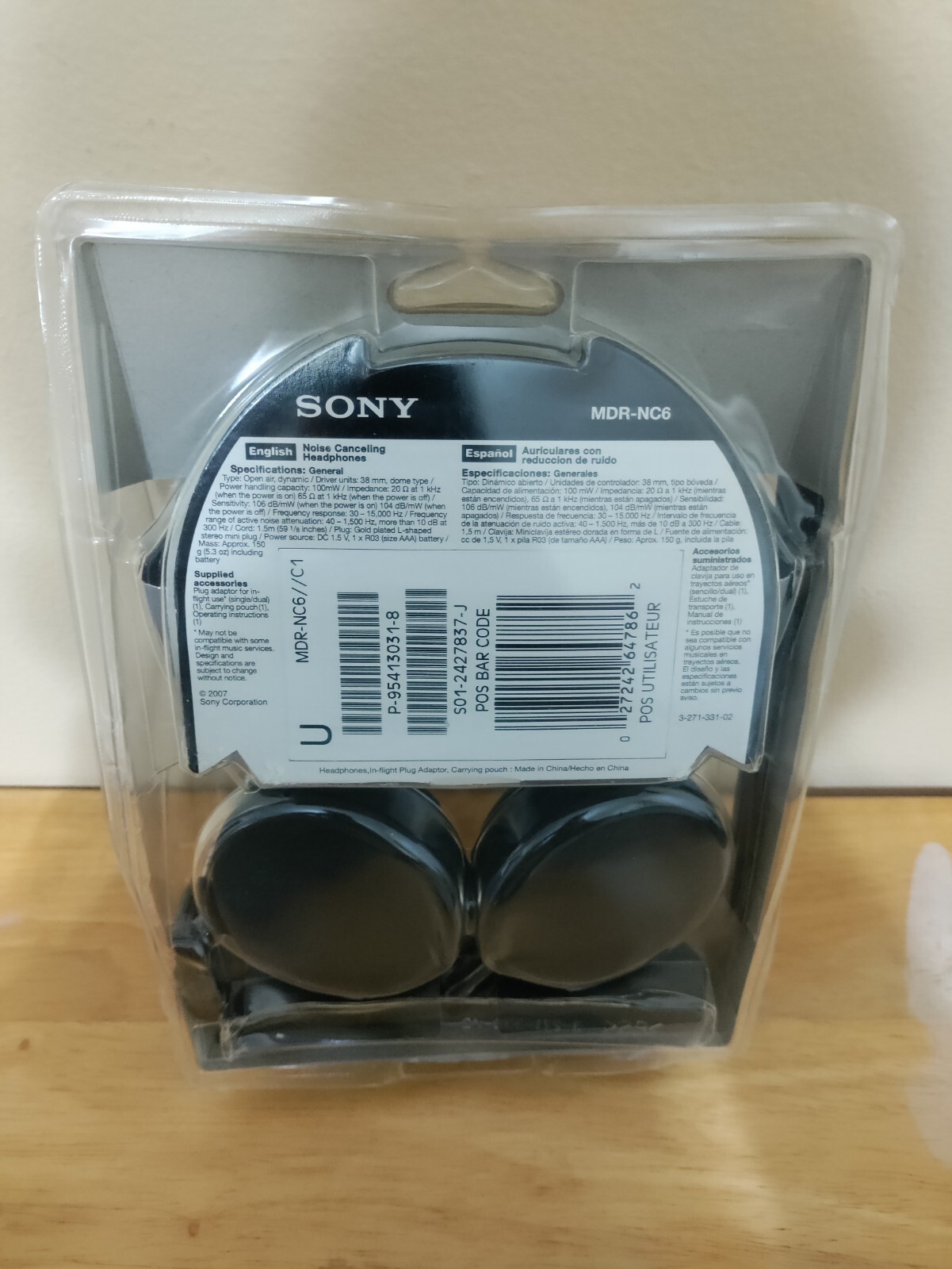Sony MDR-NC6 Headband Headphones – Silver