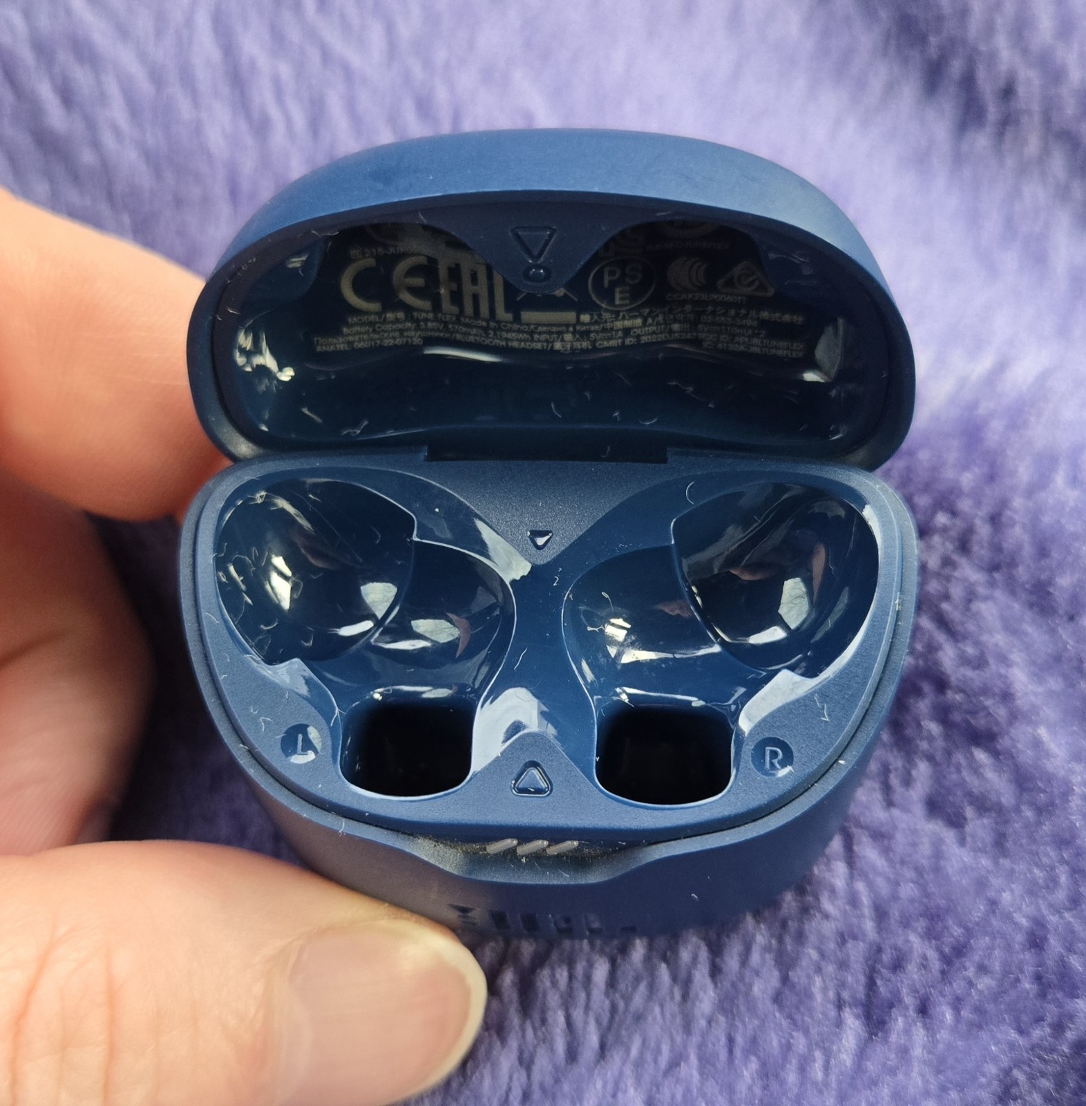 JBL Tune Flex Wireless Bluetooth Earbuds Used Blue #1