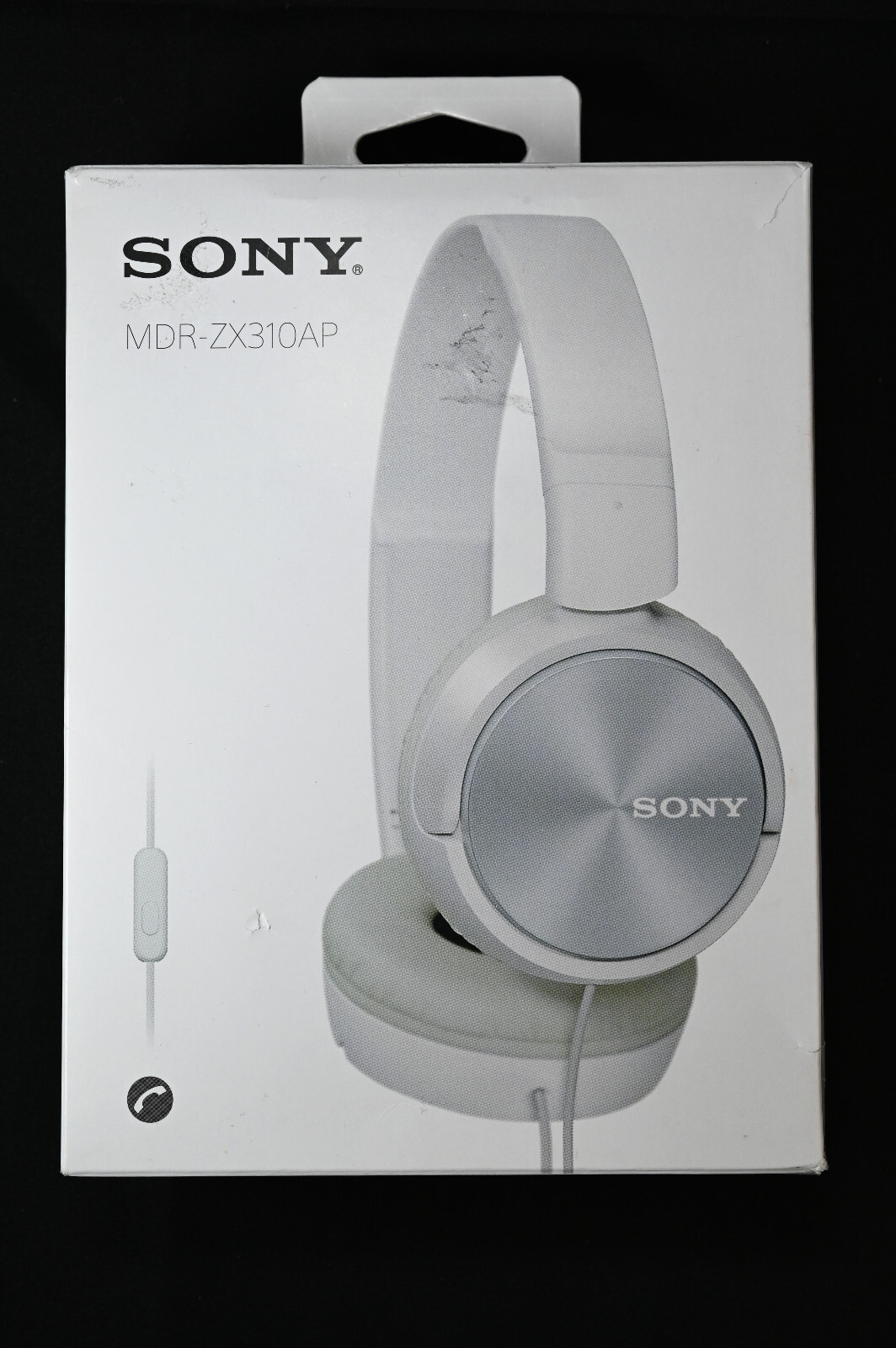 Sony MDR-ZX310AP/B ZX Series On-Ear Stereo Headphones w/Mic MDRZX310AP White