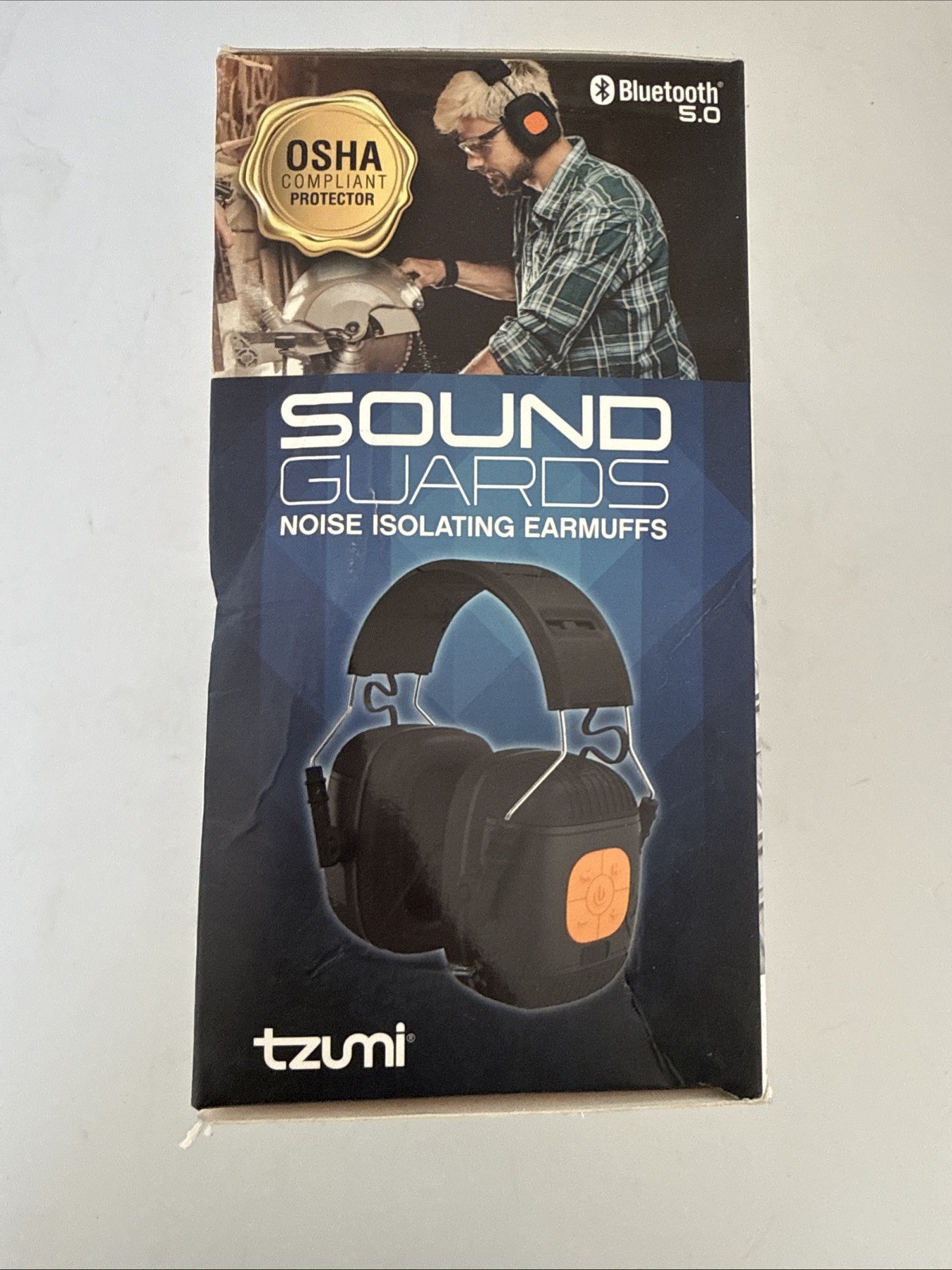 Tzumi Sound Guards Bluetooth Noise Hearing Protection Headphones – New, Open Box