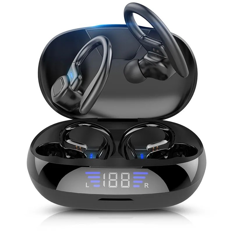 GO Sport+ True Wireless Earbuds with Earhooks, Gym & Work Out Running Headphones
