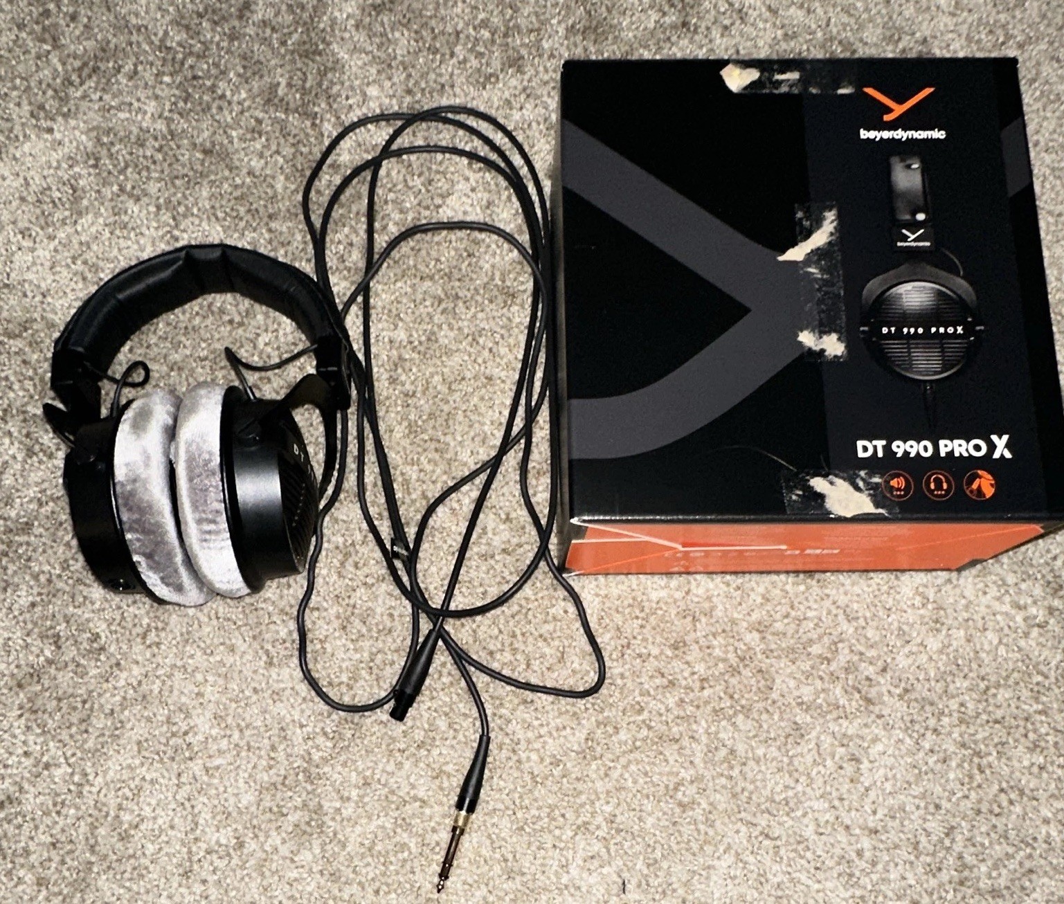 Beyerdynamic DT 990 PRO X Open-Back Over-Ear Headphones Black/Gray 3m Cable