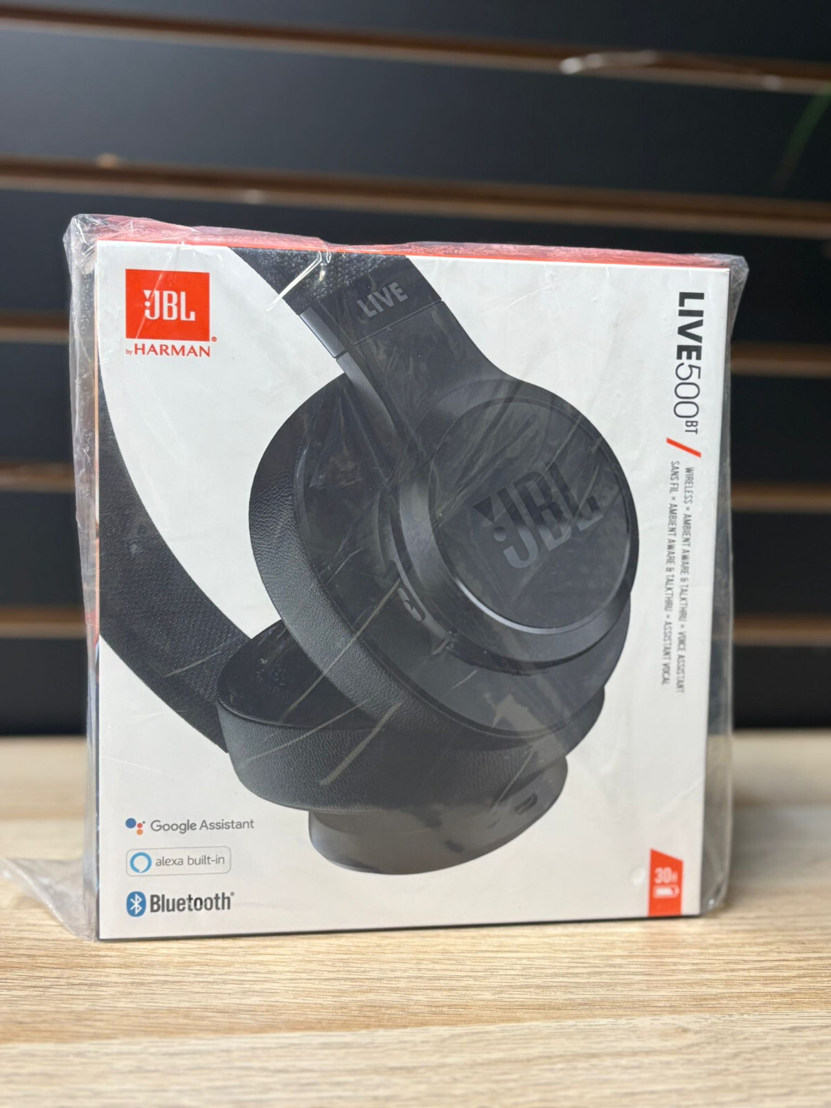 JBL Live 500 BT Around-Ear Wireless Headphone – Black