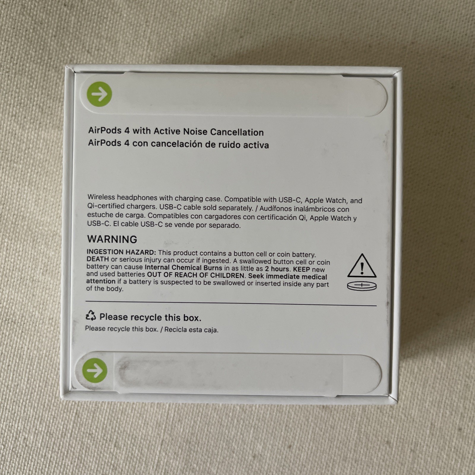 Apple AirPods 4 Active Noise Cancellation MXP93LL/A NIB Sealed
