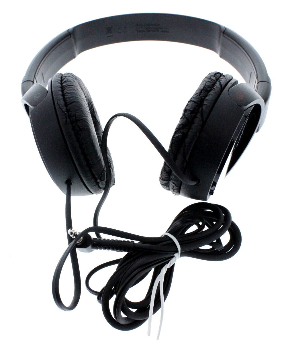 Sony MDR-ZX110 Over Ear Monitor Headphones Black Lightweight Clear Sound