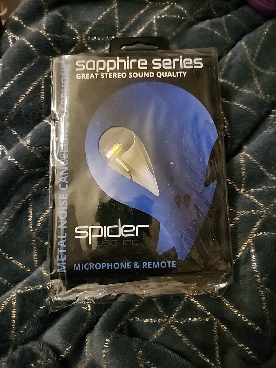 Spider USA Earbuds Sapphire Series Earphone MIC Remote US Seller Yellow SPEB111