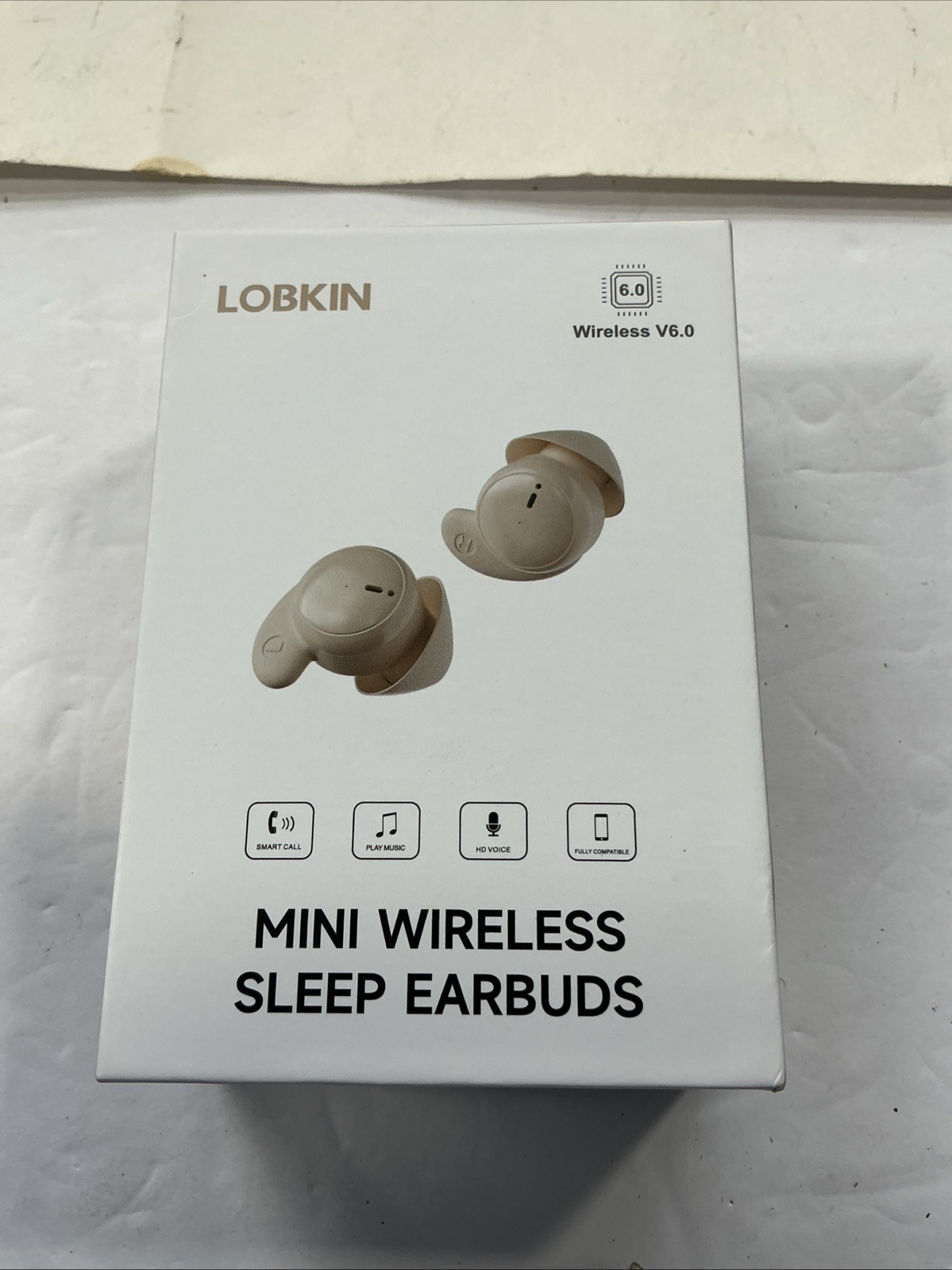Lobkin Mini Wireless Sleep Earbuds Bluetooth HD voice Wireless V6.0