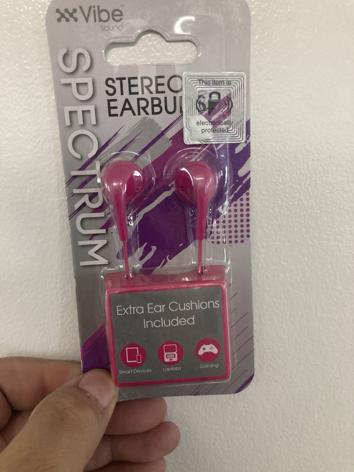 Vibe Sound Spectrum Earbuds Pink 3.5mm Plug