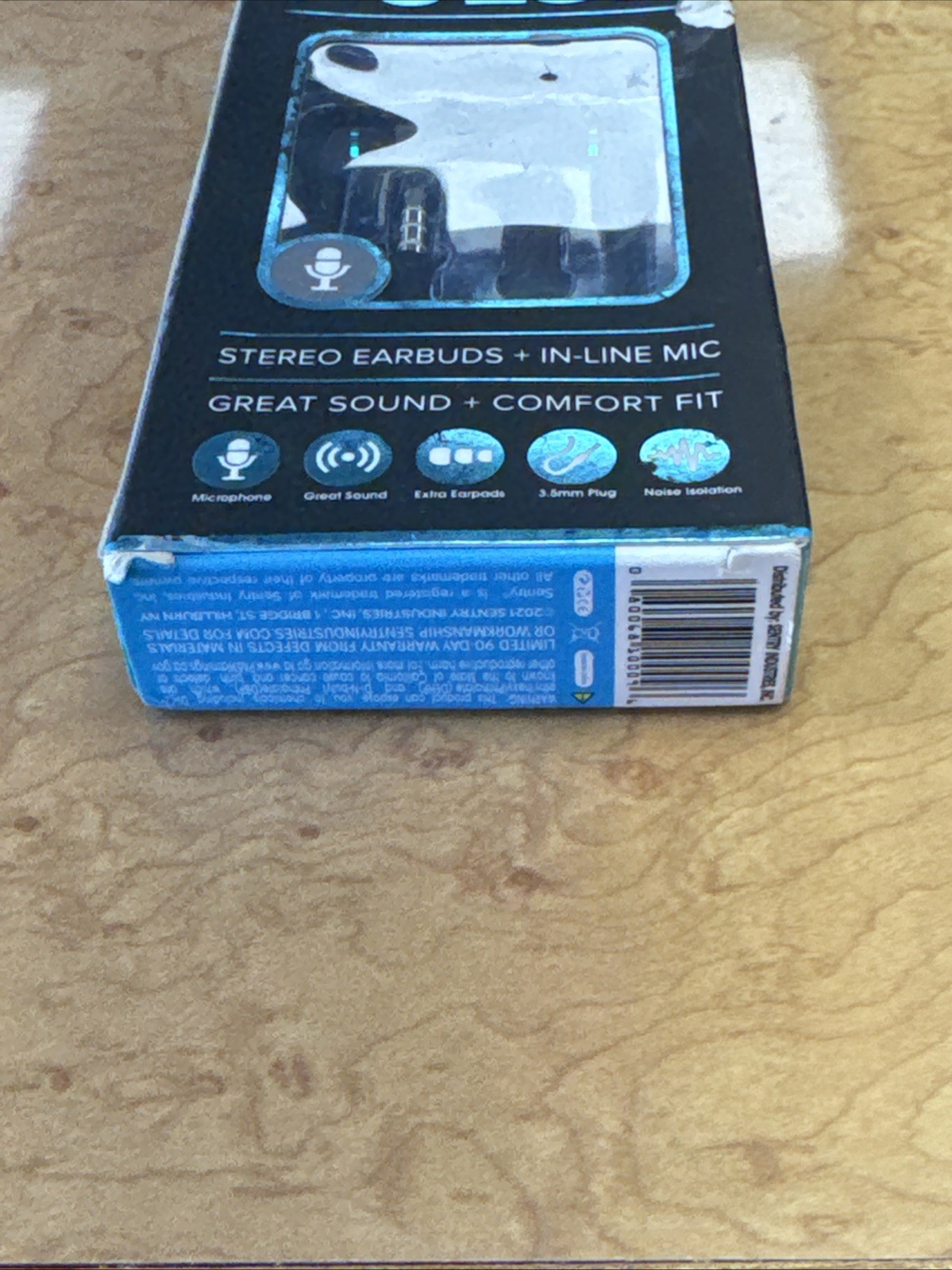 Sentry ear Buds, Hand Free Mic, 3.5mm plug, tangle free