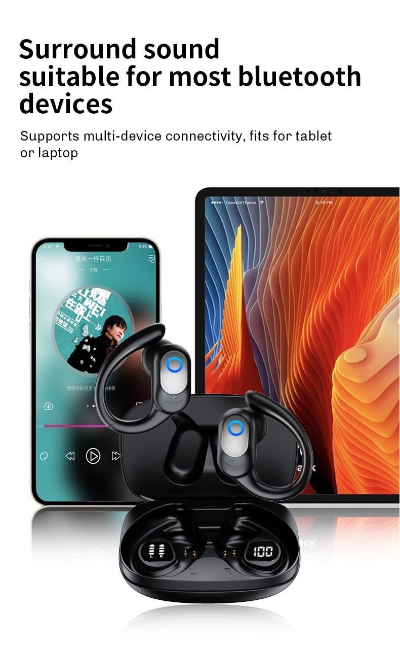 Bluetooth 5.4 Wireless Earbuds Headsets Earphones Headphones For iPhone Android