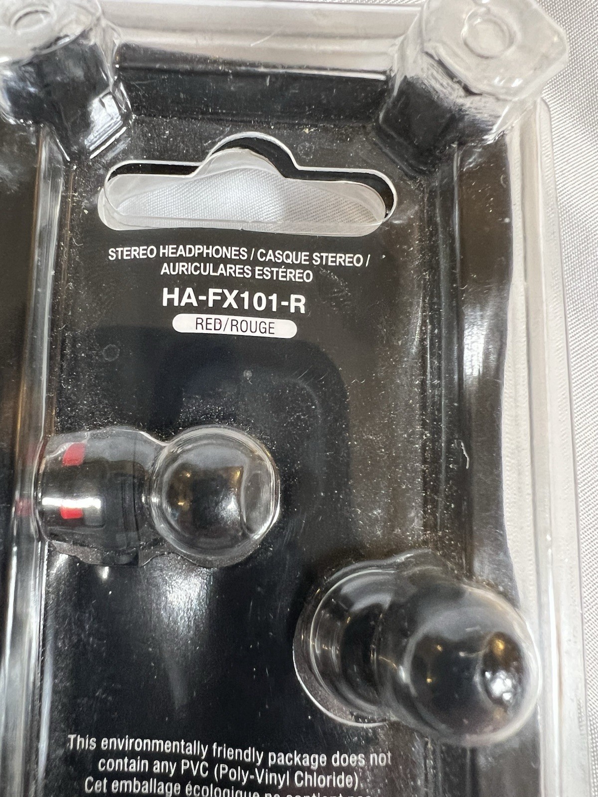 JVC Xtreme Xplosives Stereo Wired Headphones HA-FX101-R iPod Apple NOS New