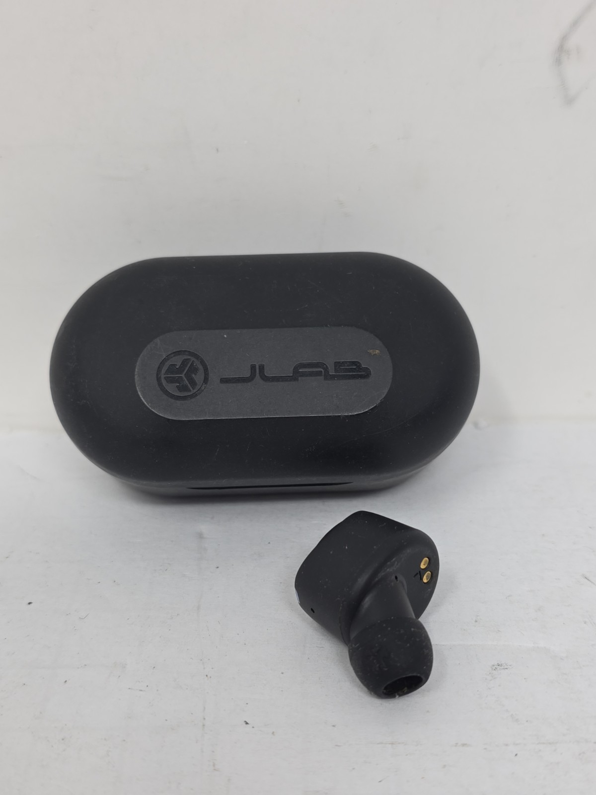 JLab JBuds Air True Wireless Earbud with Charging Case – Black, 1 Bud Only+ Case