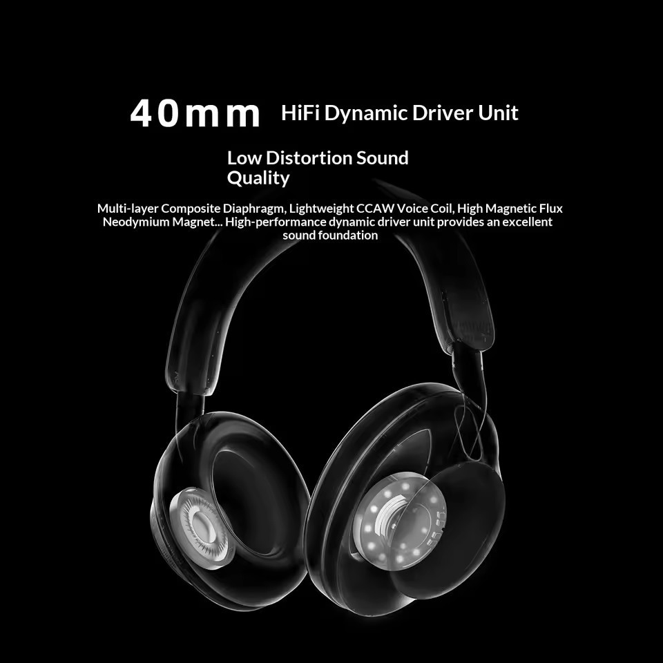 DUNU DBH 500 Wireless Bluetooth 5.4 Headphones ANC HiFi 40 mm Dynamic Driver