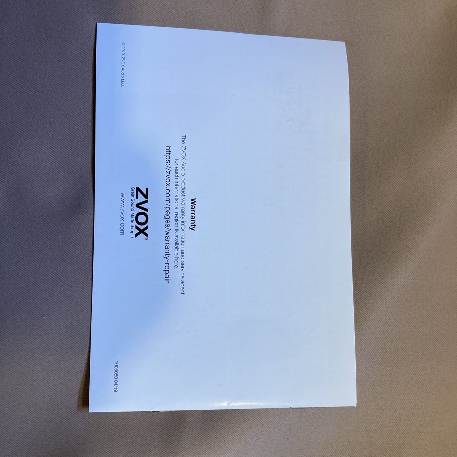 Zvok Accu Voice Headphones Model AV50 Noise Cancelling Bluetooth Headphones