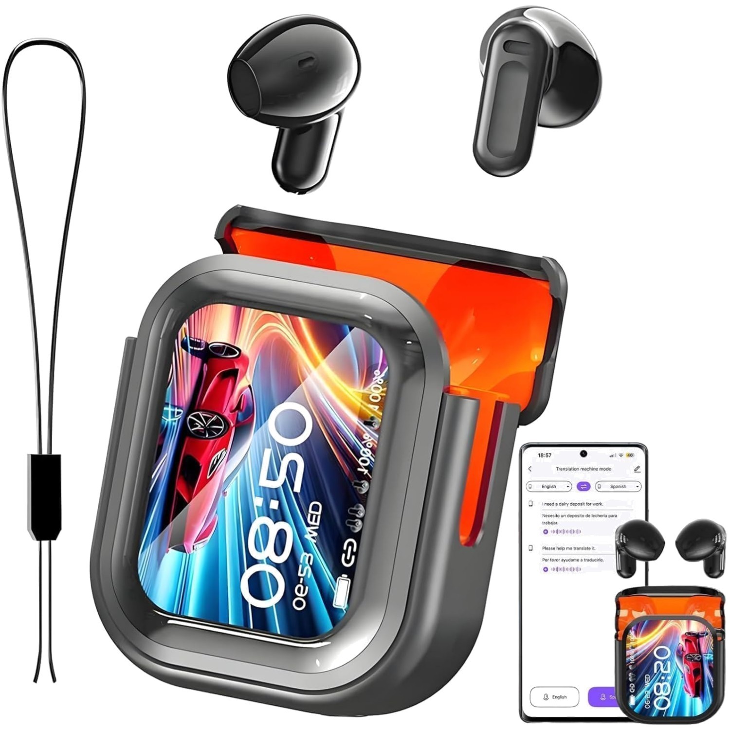 Real-Time Language Translator Earbuds NE20—Supports 135 Languages for Travel
