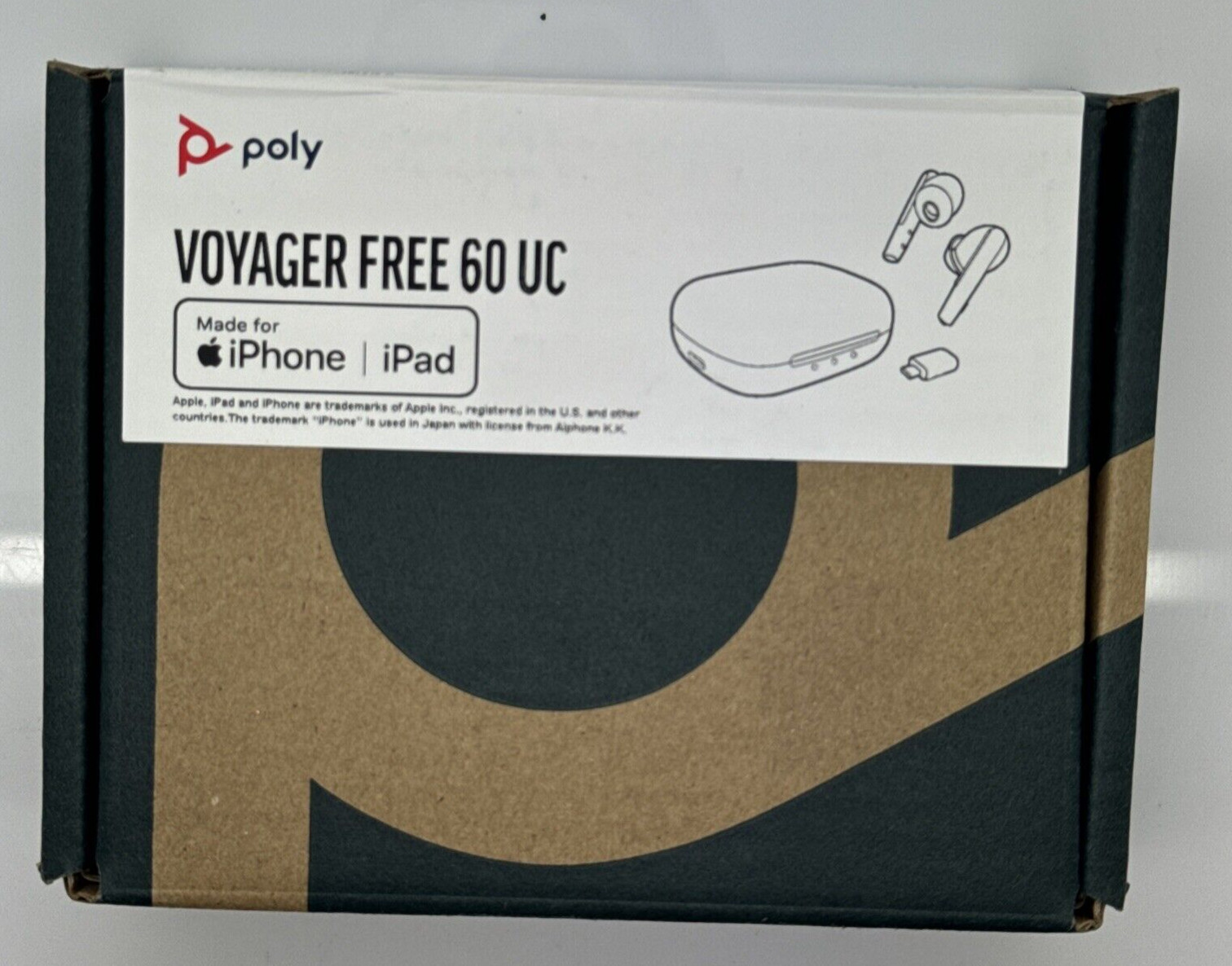 Poly Voyager Free 60 UC USB-A Bluetooth Earbuds Basic Case W/partial charging ok