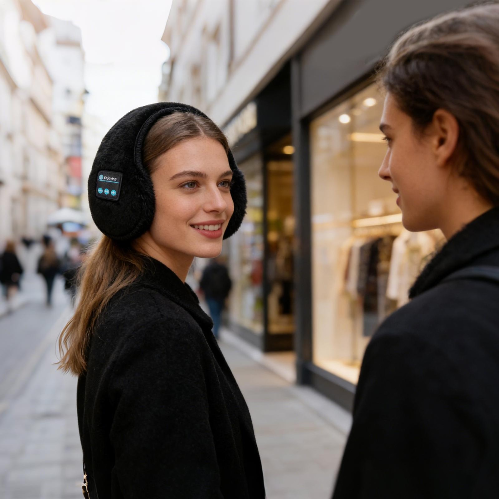 Wireless Ear Muffs Warm Adjustable Wireless Unisex Headphones Women Ear