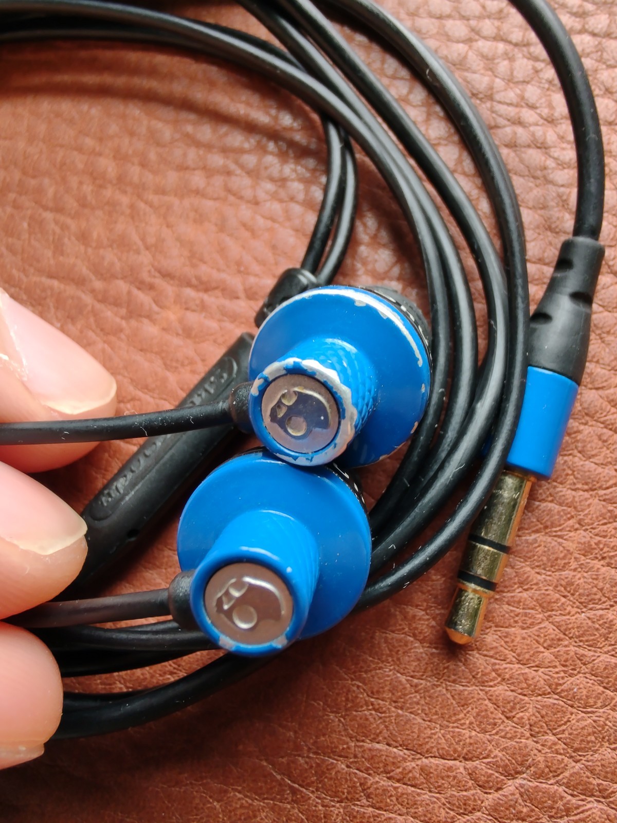 Skullcandy Titan Wired In-Ear Earbuds Blue/Black 3.5mm Jack (Non-microphone)