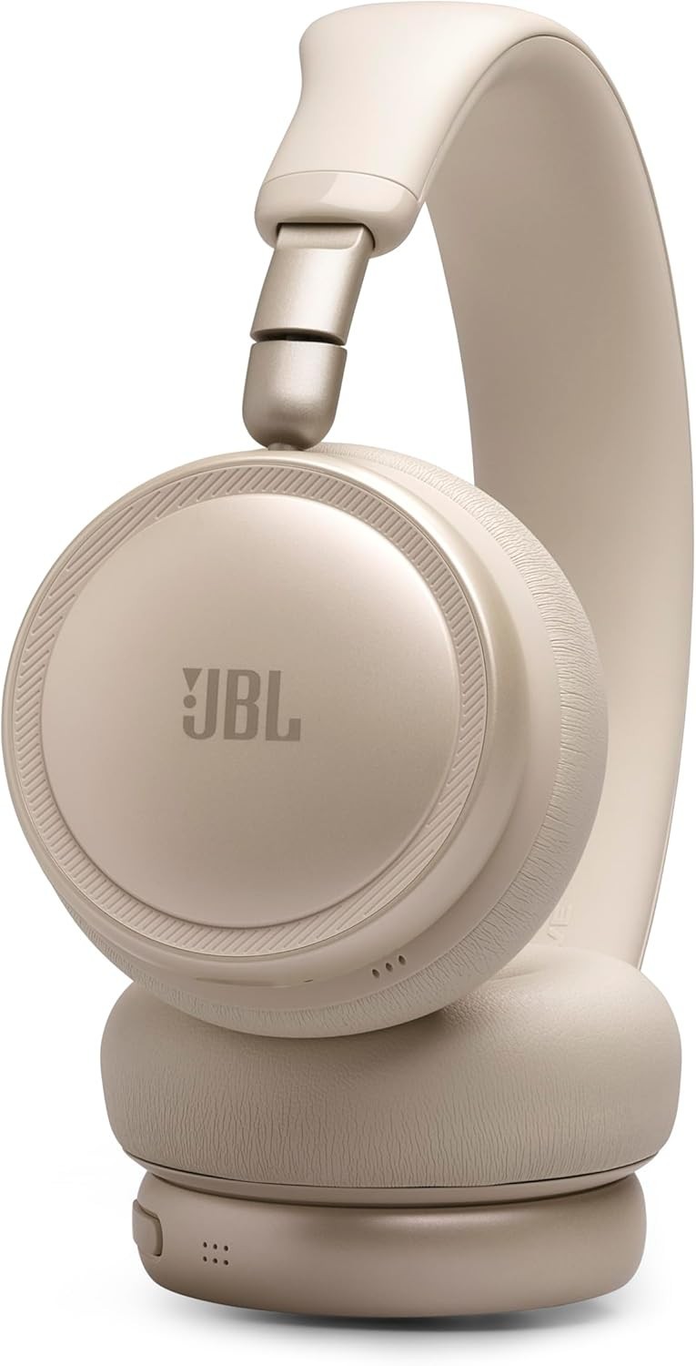 JBL Live 680NC Wireless ANC Headphones Hi-Res Audio 80H Battery Champagne