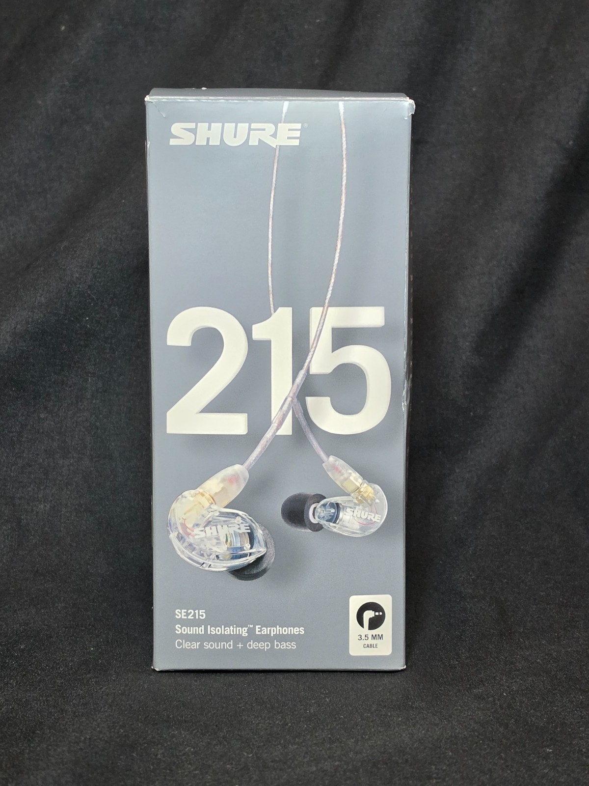 Shure SE215 Single Driver In-Ear Monitors, Clear
