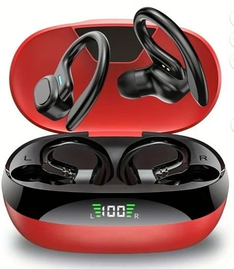 Lifebee Bluetooth Earbuds SP16 Smart Touch Control Long Battery Life Red