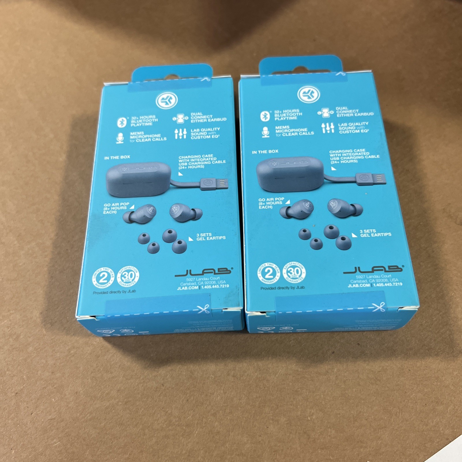 JLab EBGAIRPOPRSLT124 GO Air POP True Wireless In-Ear Headphones Slate Set 2