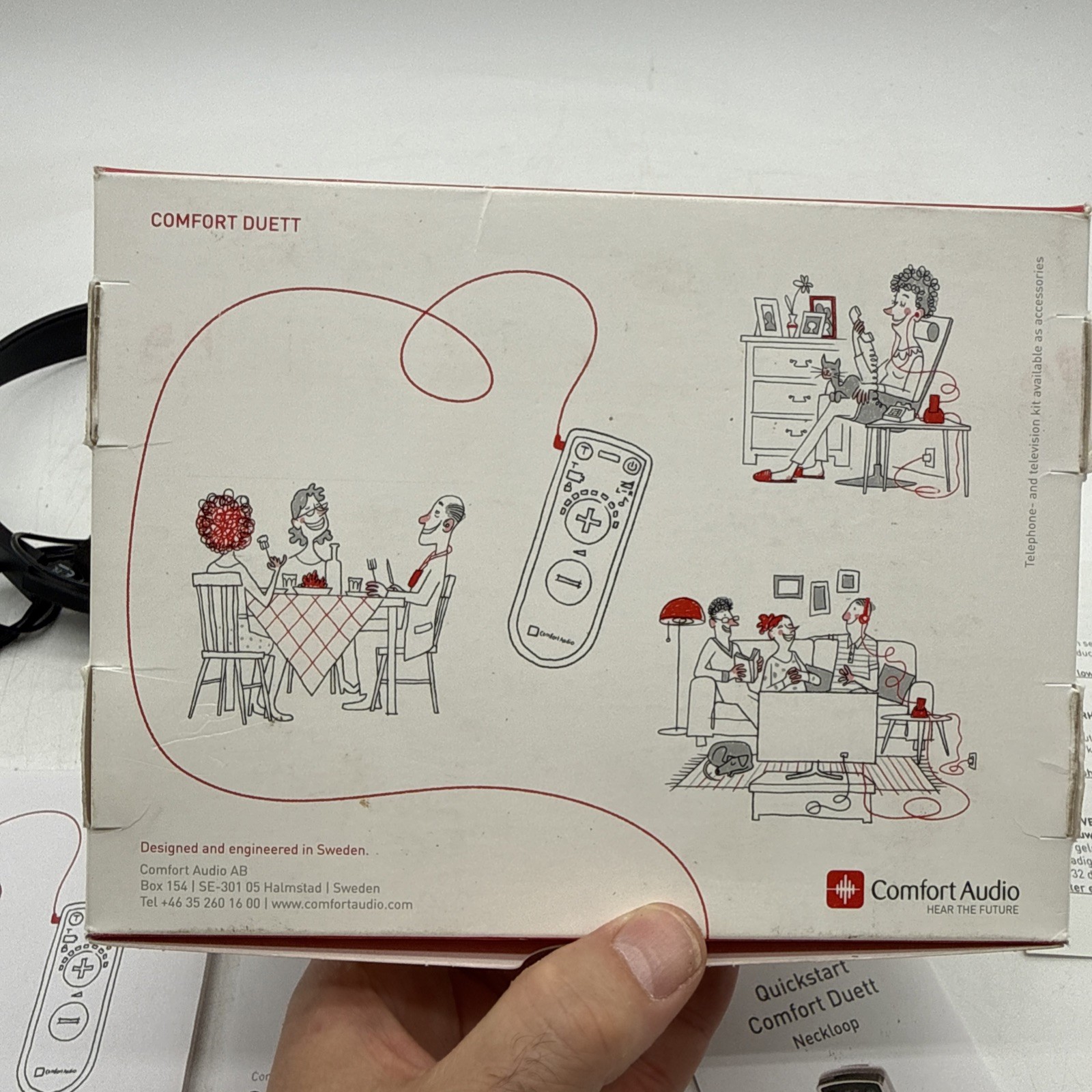 Comfort Audio Duett Personal Listener w/ Headphones & Earphones – Model 052-4110